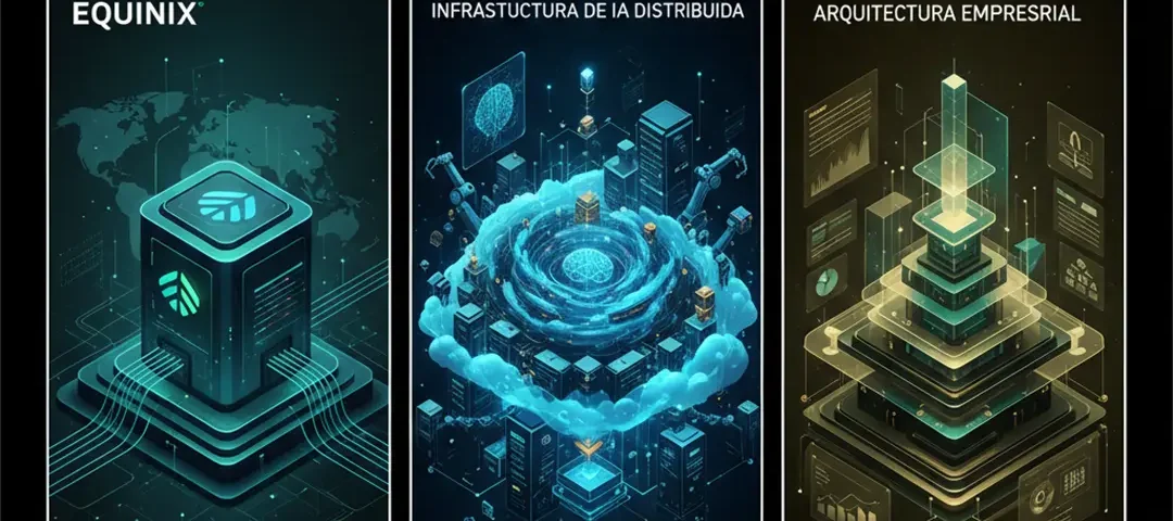 infraestructura de IA distribuida de Equinix conectando edge y nube