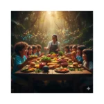 Niños pequeños consumiendo alimentos naturales sin azúcar añadida