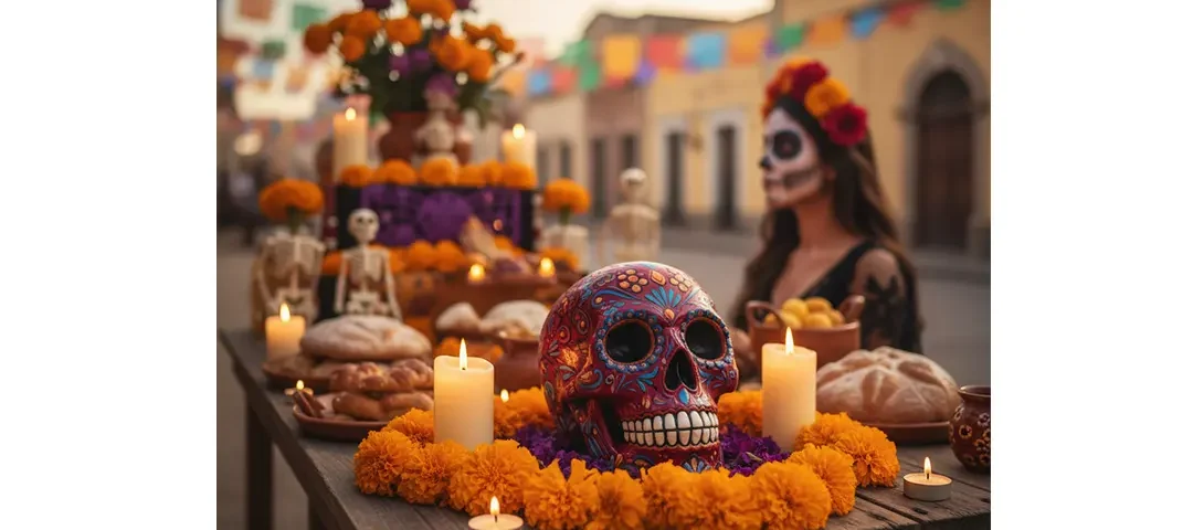 Pan de Muerto tradicional mexicano Día de Muertos