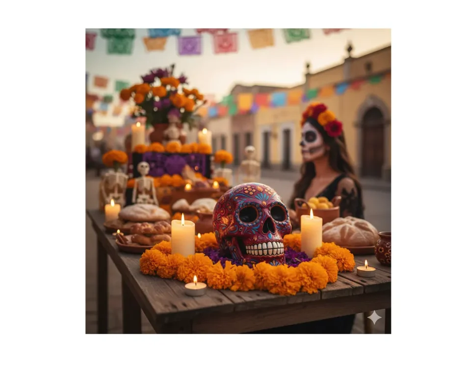 Pan de Muerto tradicional mexicano Día de Muertos