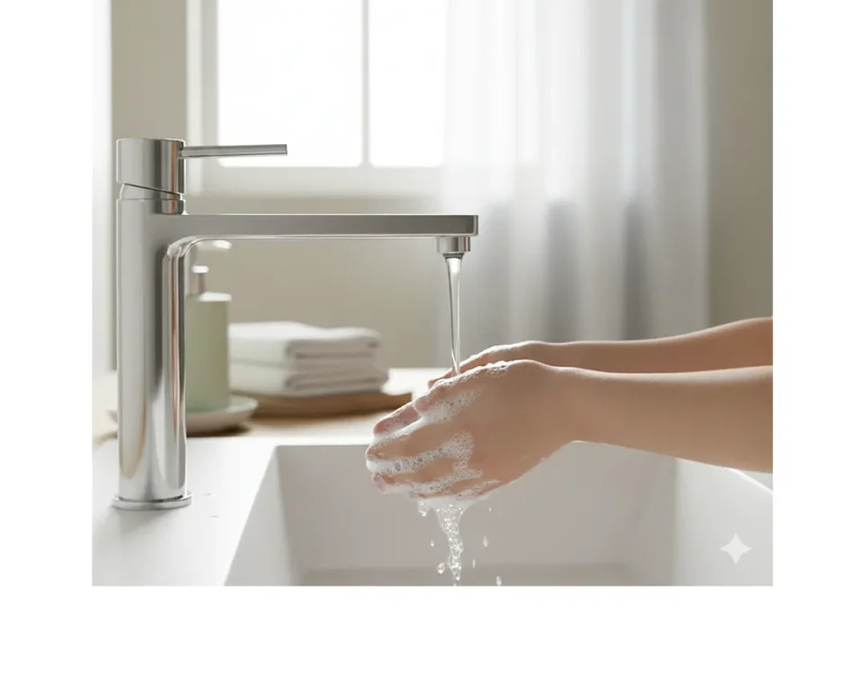 Personas lavándose las manos correctamente durante 40 a 60 segundos