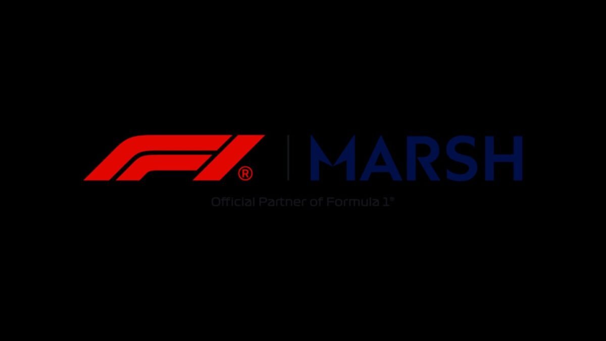 Logotipos de Formula 1 y Marsh